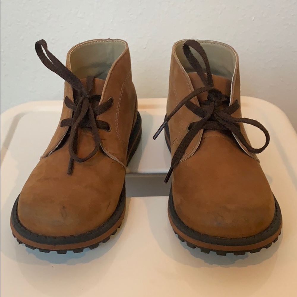 Umi Little Kids Lace Up Leather Boots Sz. 10.5